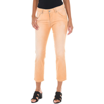 Textiel Dames Broeken / Pantalons Met Pantalon long Orange
