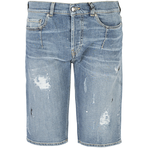 Textiel Heren Korte broeken / Bermuda's Les Hommes UID481547P | Short Jeans Blauw