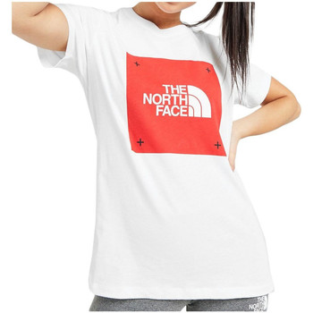 Textiel Dames T-shirts & Polo’s The North Face SS BOX Wit