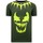 Textiel Heren T-shirts korte mouwen Local Fanatic Print Venom Face Neon Groen