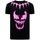 Textiel Heren T-shirts korte mouwen Local Fanatic Venom Face Neon Zwart
