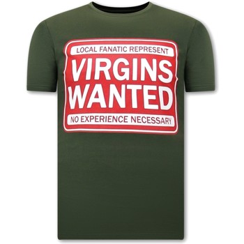 Textiel Heren T-shirts korte mouwen Local Fanatic Print Virgins Wanted Groen