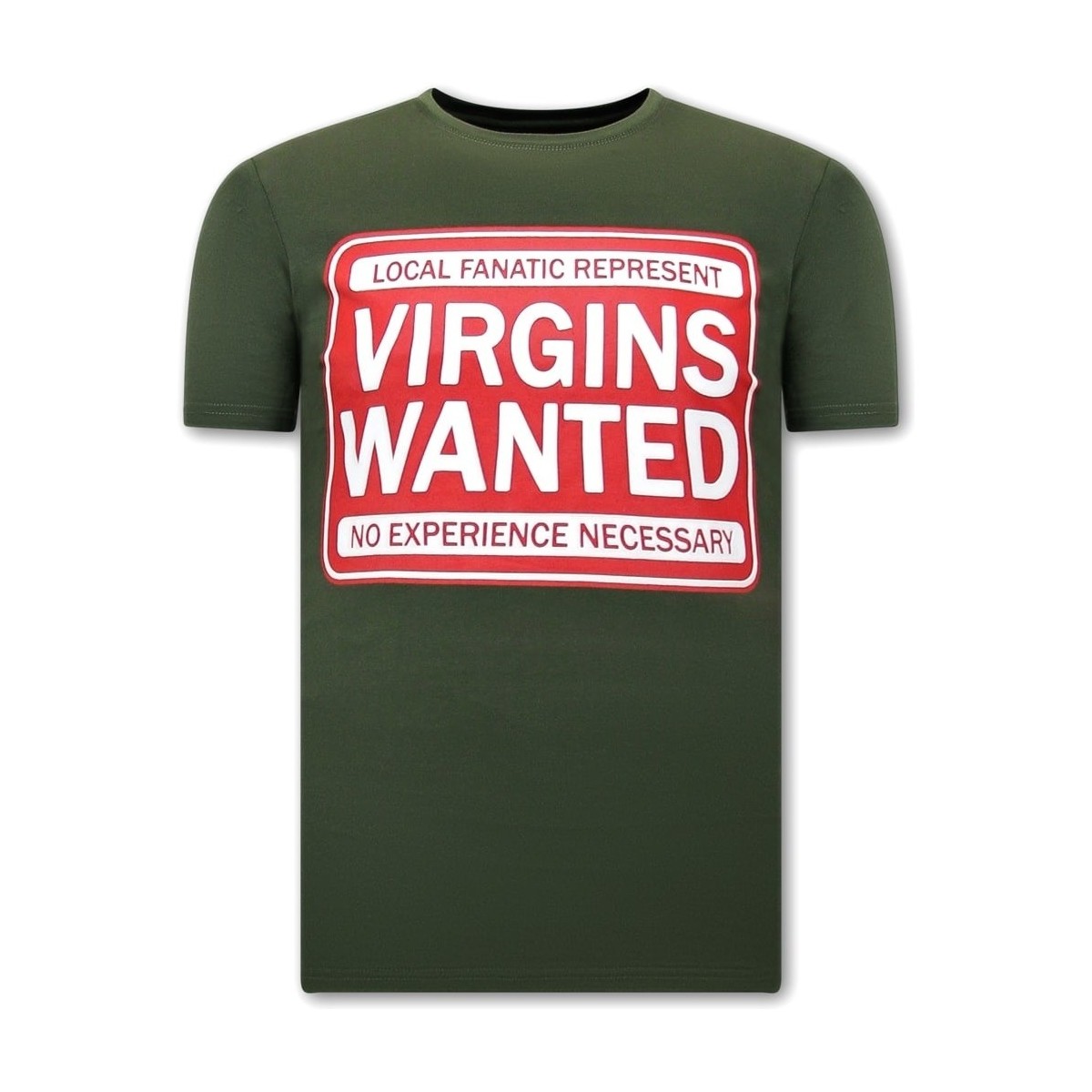 Textiel Heren T-shirts korte mouwen Local Fanatic Print Virgins Wanted Groen