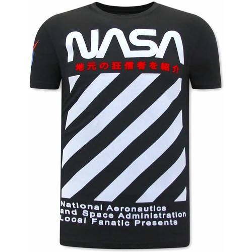 Textiel Heren T-shirts korte mouwen Local Fanatic NASA Zwart
