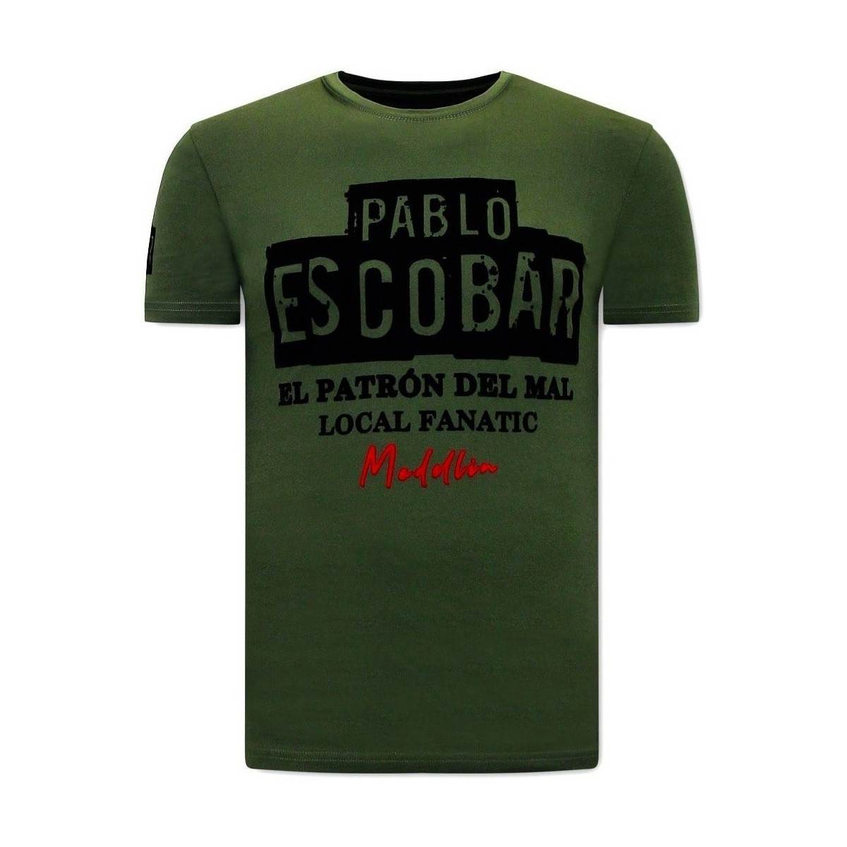 Textiel Heren T-shirts korte mouwen Local Fanatic Print El Patron Groen