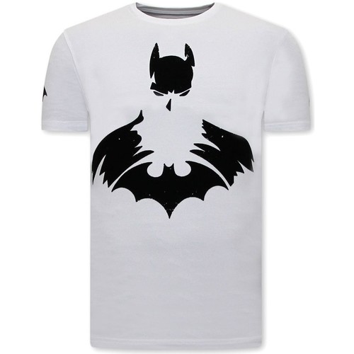 Textiel Heren T-shirts korte mouwen Local Fanatic S Batman Print Wit