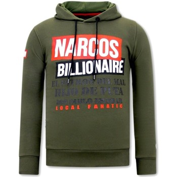 Textiel Heren Sweaters / Sweatshirts Local Fanatic Hoodie Print Narcos Billionaire Groen
