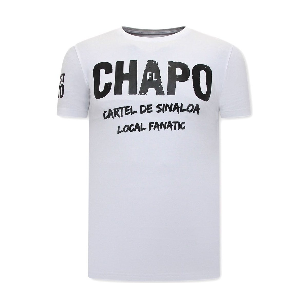 Textiel Heren T-shirts korte mouwen Local Fanatic EL Chapo Cartel De Sinaloa Wit