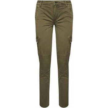 Textiel Dames Broeken / Pantalons Guess W1RB14 WDPA1 Groen