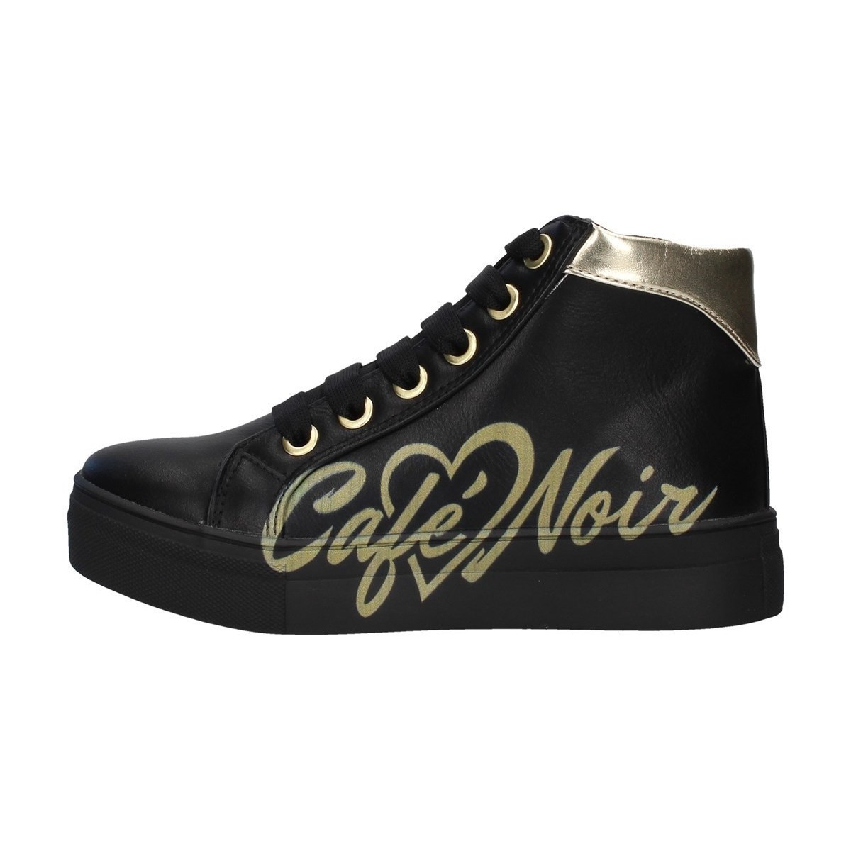 Schoenen Meisjes Hoge sneakers Café Noir C-841 Zwart