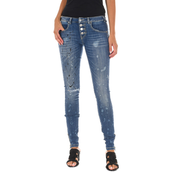 Textiel Dames Jeans Met 10DBF0760-D1061 Blauw