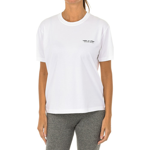 Textiel Dames T-shirts met lange mouwen Emporio Armani 6Z5T91-5J0HZ-1100 Wit