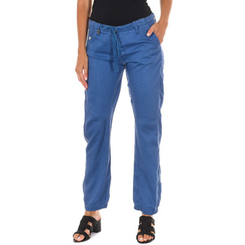 Textiel Dames Broeken / Pantalons Met 70DBF0513-R155-0549 Blauw