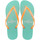 Schoenen Dames Slippers Brasileras Classic Combi Neon W Groen
