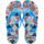 Schoenen Dames Slippers Brasileras Printed 21 Axon Blauw