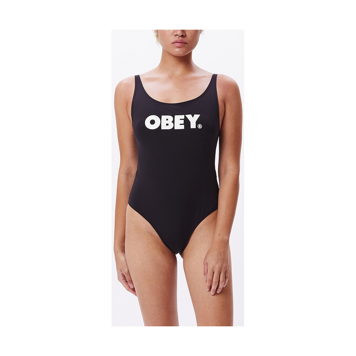 Textiel Dames Zwembroeken/ Zwemshorts Obey bold 3 Zwart