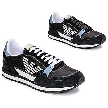 Schoenen Heren Lage sneakers Emporio Armani ANIMA Zwart / Blauw / Maroon