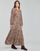 Textiel Dames Lange jurken Freeman T.Porter LAURIANE LEO Rood / Wit