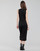 Textiel Dames Korte jurken Karl Lagerfeld KITTED WRAP DRESS Zwart