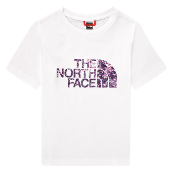 Textiel Meisjes T-shirts korte mouwen The North Face EASY BOY TEE Wit