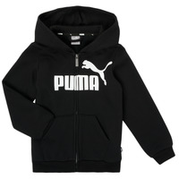 Textiel Jongens Sweaters / Sweatshirts Puma ESSENTIAL BIG LOGO FZ HOODIE Zwart