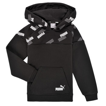 Textiel Jongens Sweaters / Sweatshirts Puma PUMA POWER AOP HOODIE Zwart