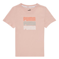 Textiel Meisjes T-shirts korte mouwen Puma ALPHA TEE Roze