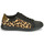 Schoenen Dames Lage sneakers Geox JAYSEN Zwart / Leopard