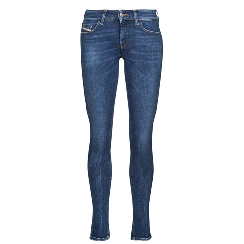 Textiel Dames Skinny Jeans Diesel SLANDY-LOW Blauw / Donker
