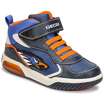 Schoenen Jongens Hoge sneakers Geox INEK Blauw / Orange