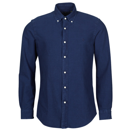 Textiel Heren Overhemden lange mouwen Polo Ralph Lauren TRENNYB Velours / Blauw
