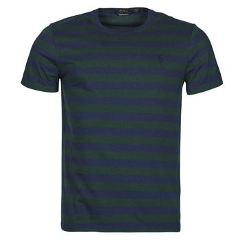 Textiel Heren T-shirts korte mouwen Polo Ralph Lauren POLINE Marine / Groen