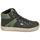 Schoenen Jongens Hoge sneakers Kickers LOWELL Zwart / Groen