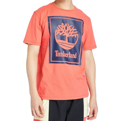 Textiel Heren T-shirts korte mouwen Timberland 164213 Orange