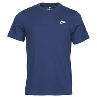 Textiel Heren T-shirts korte mouwen Nike NIKE SPORTSWEAR CLUB Blauw / Wit