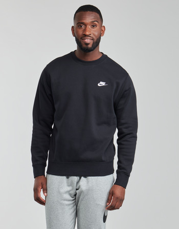 Textiel Heren Sweaters / Sweatshirts Nike NIKE SPORTSWEAR CLUB FLEECE Zwart / Wit