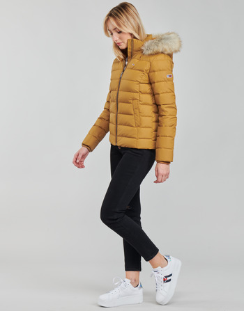 Tommy Jeans TJW BASIC HOODED DOWN JACKET Mosterd