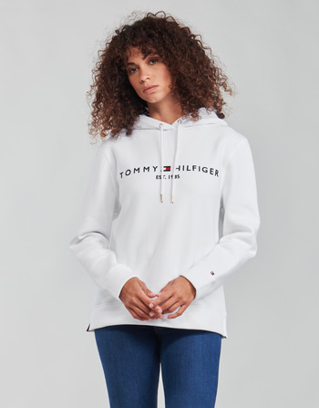 Textiel Dames Sweaters / Sweatshirts Tommy Hilfiger HERITAGE HILFIGER HOODIE LS Wit