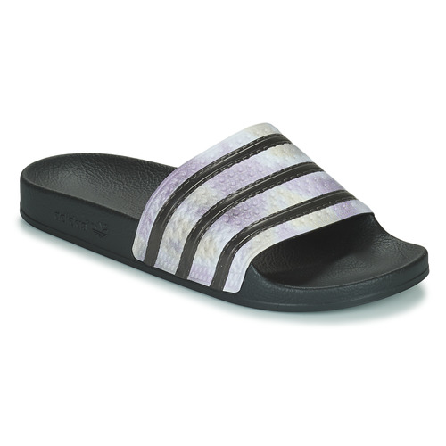Schoenen Dames Slippers adidas Originals ADILETTE Zwart / Zilver