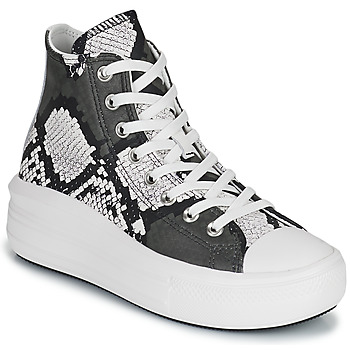 Schoenen Dames Hoge sneakers Converse CHUCK TAYLOR ALL STAR MOVE AUTHENTIC GLAM HI Kaki / Zwart / Wit