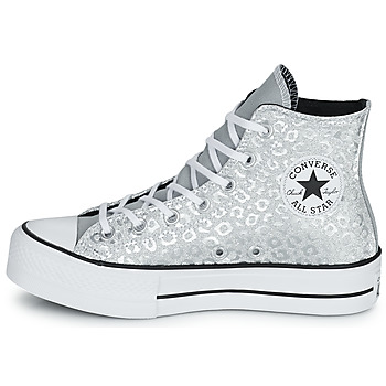 Converse CHUCK TAYLOR ALL STAR LIFT AUTHENTIC GLAM HI Zilver / Wit