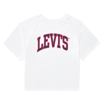 Textiel Meisjes T-shirts korte mouwen Levi's SS RGLAN HGH RISE TE SHIRT Wit