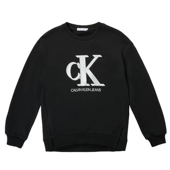 Textiel Meisjes Sweaters / Sweatshirts Calvin Klein Jeans POLLI Zwart