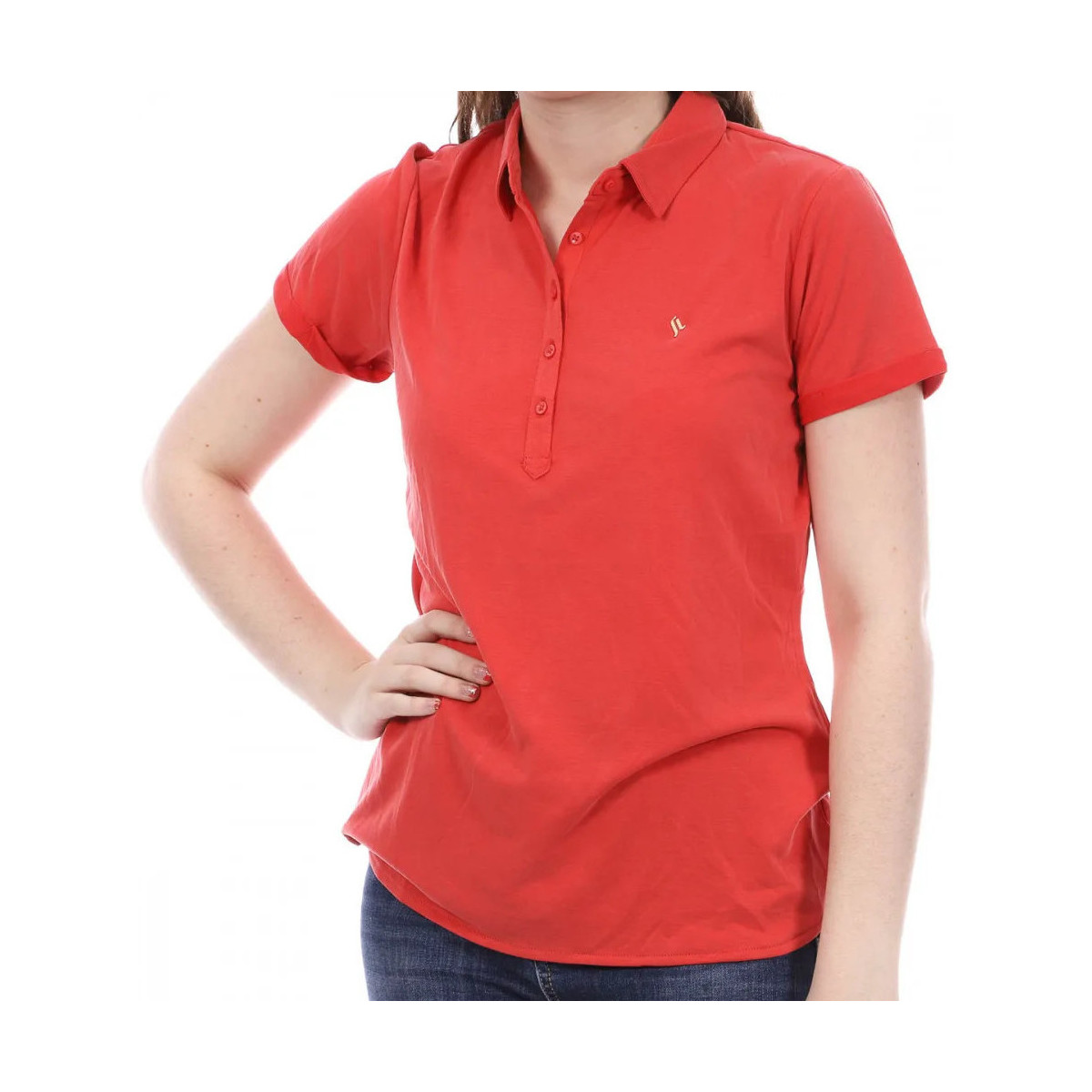 Textiel Dames T-shirts & Polo’s Sun Valley  Rood
