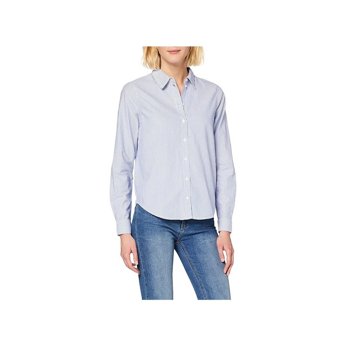 Textiel Dames Tops / Blousjes Only Marcia Shirt - Blue Blauw