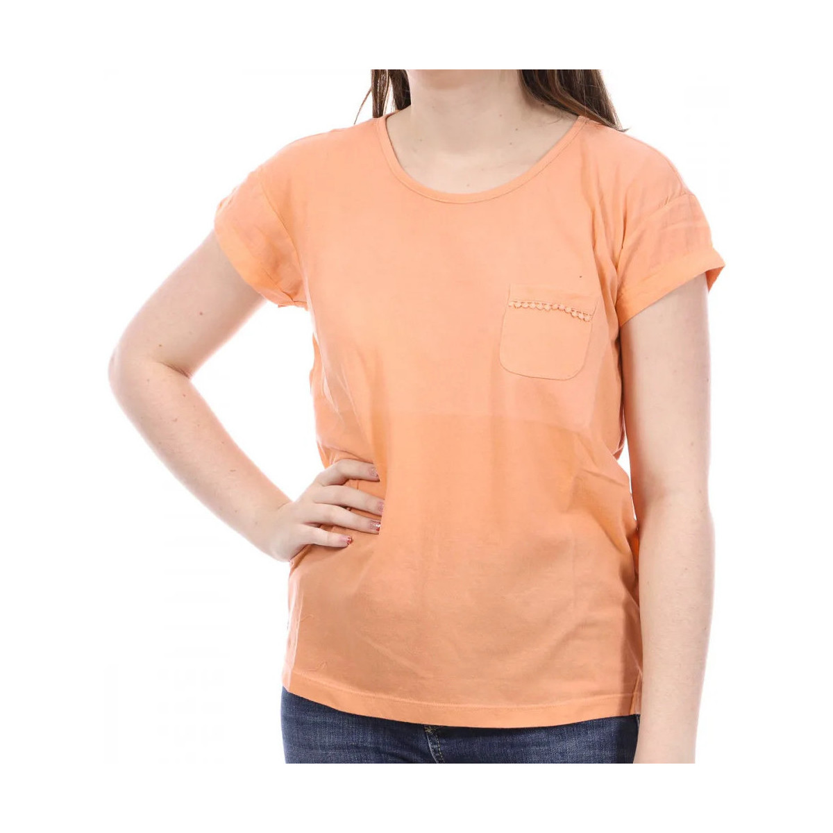 Textiel Dames T-shirts & Polo’s Sun Valley  Orange