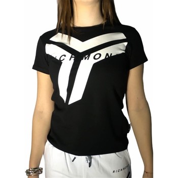 Textiel Dames T-shirts korte mouwen Richmond Sport UWP21073TS Zwart