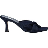 Schoenen Dames Leren slippers Grace Shoes 395R009 Blauw