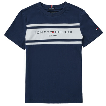 Textiel Jongens T-shirts korte mouwen Tommy Hilfiger DERREK Marine