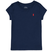 Textiel Meisjes T-shirts korte mouwen Polo Ralph Lauren DRETU Marine